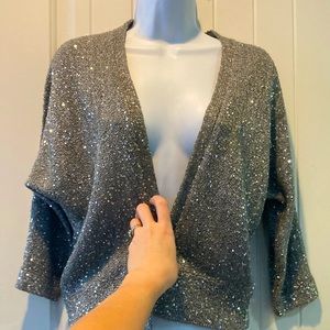 Sequined cardigan sweater